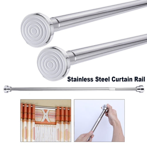 Adjustable Rod Rail For Curtain & Clothes