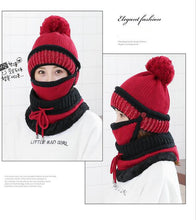 Load image into Gallery viewer, Beanie Hat with Scarf and Mask