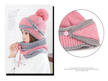 Load image into Gallery viewer, Beanie Hat with Scarf and Mask