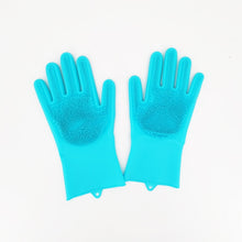 Load image into Gallery viewer, Silicone Dishwashing  Scrub Gloves