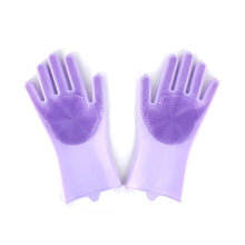 Load image into Gallery viewer, Silicone Dishwashing  Scrub Gloves