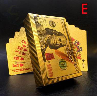 Gold Poker Playing Cards