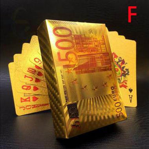 Gold Poker Playing Cards