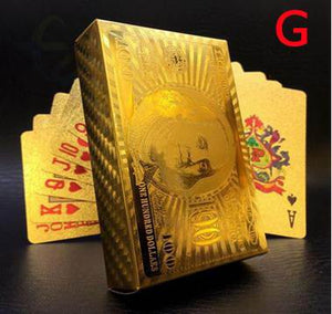 Gold Poker Playing Cards