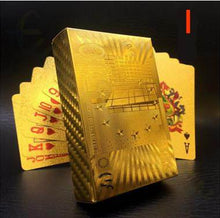 Load image into Gallery viewer, Gold Poker Playing Cards