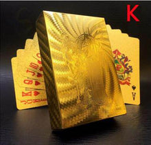 Load image into Gallery viewer, Gold Poker Playing Cards