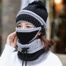 Load image into Gallery viewer, Beanie Hat with Scarf and Mask