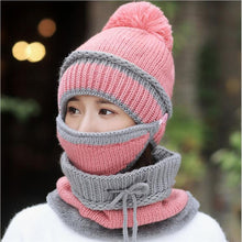 Load image into Gallery viewer, Beanie Hat with Scarf and Mask