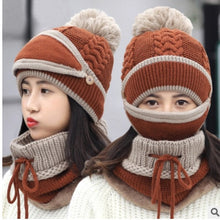 Load image into Gallery viewer, Beanie Hat with Scarf and Mask