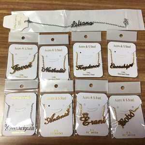 Personalized name necklace