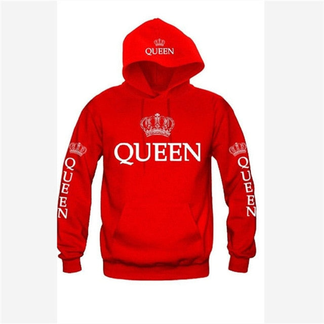 Blue King & Queen Hoodies