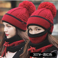 Load image into Gallery viewer, Beanie Hat with Scarf and Mask