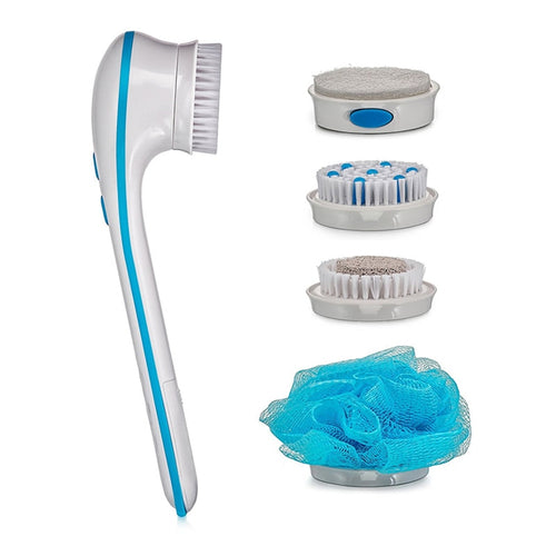 Deep Clean Electric Spin Spa Body Brush with 5 Attachments without battery