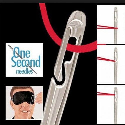 Self-threading needles